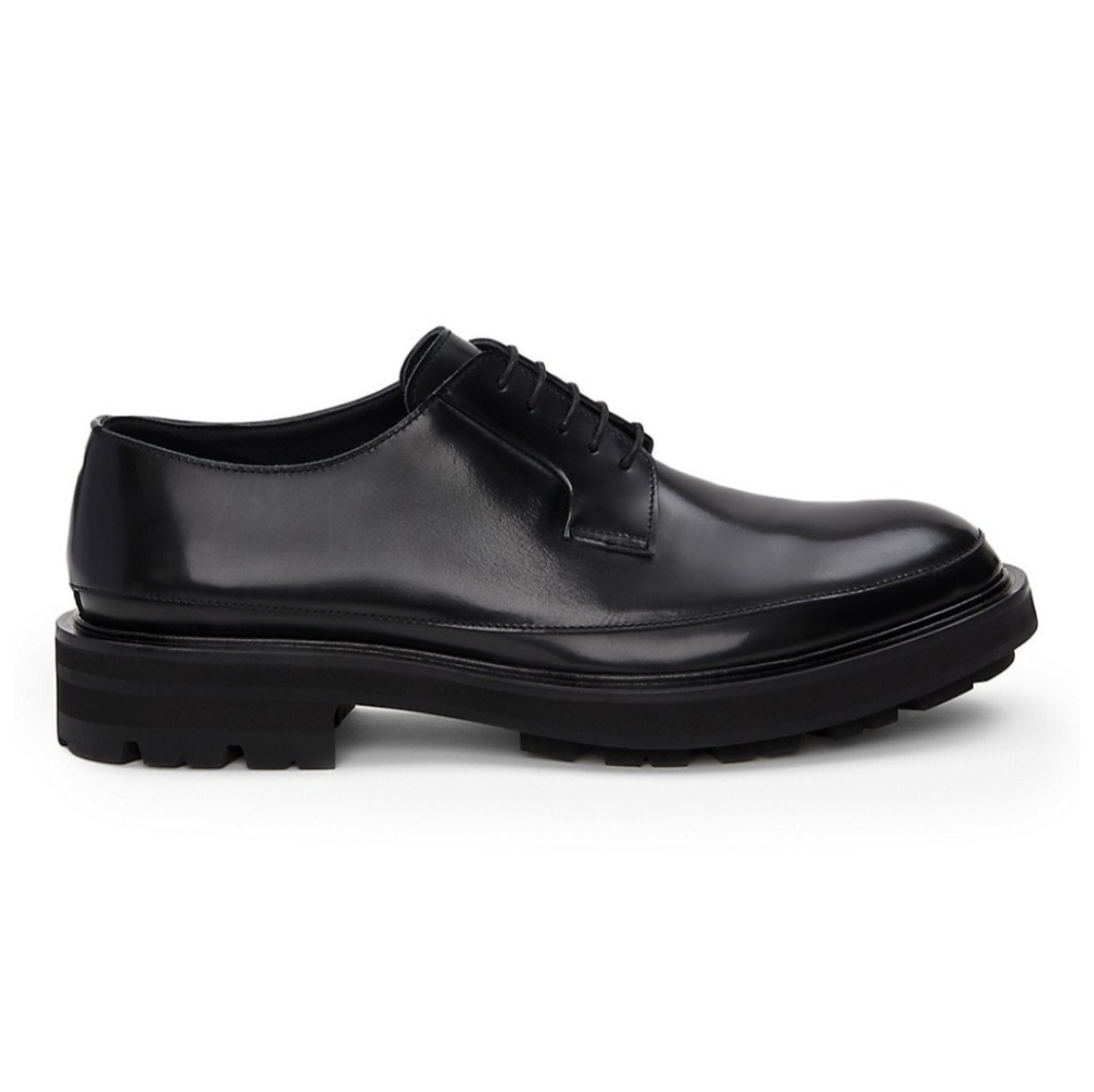 Alexander McQueen Black Lace up Shoe